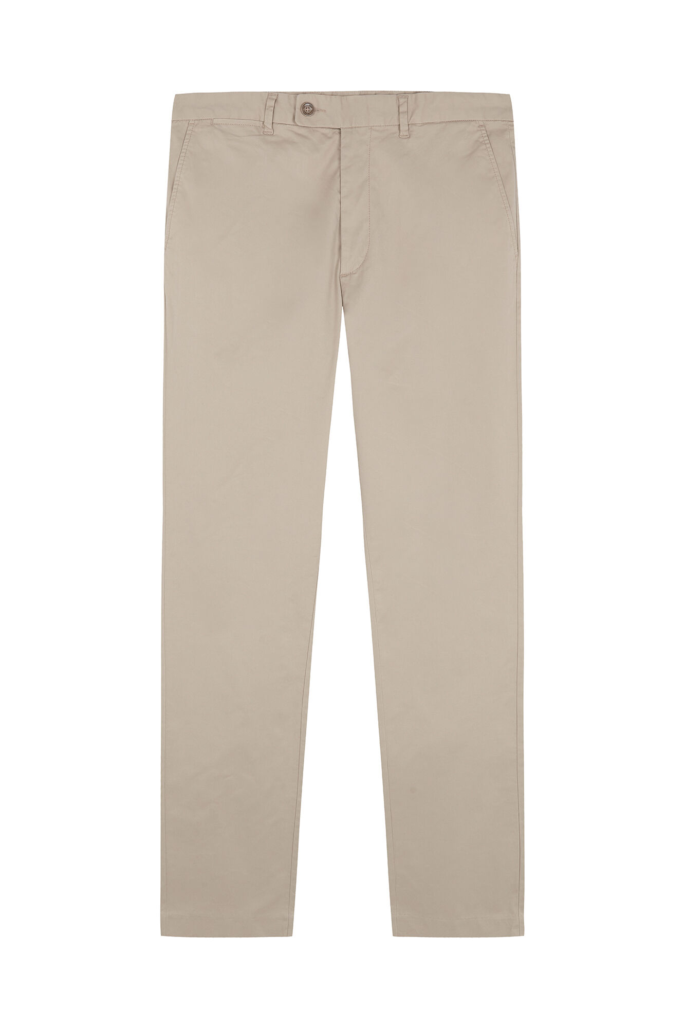 Pedro del Hierro Structured slim fit chinos Beige