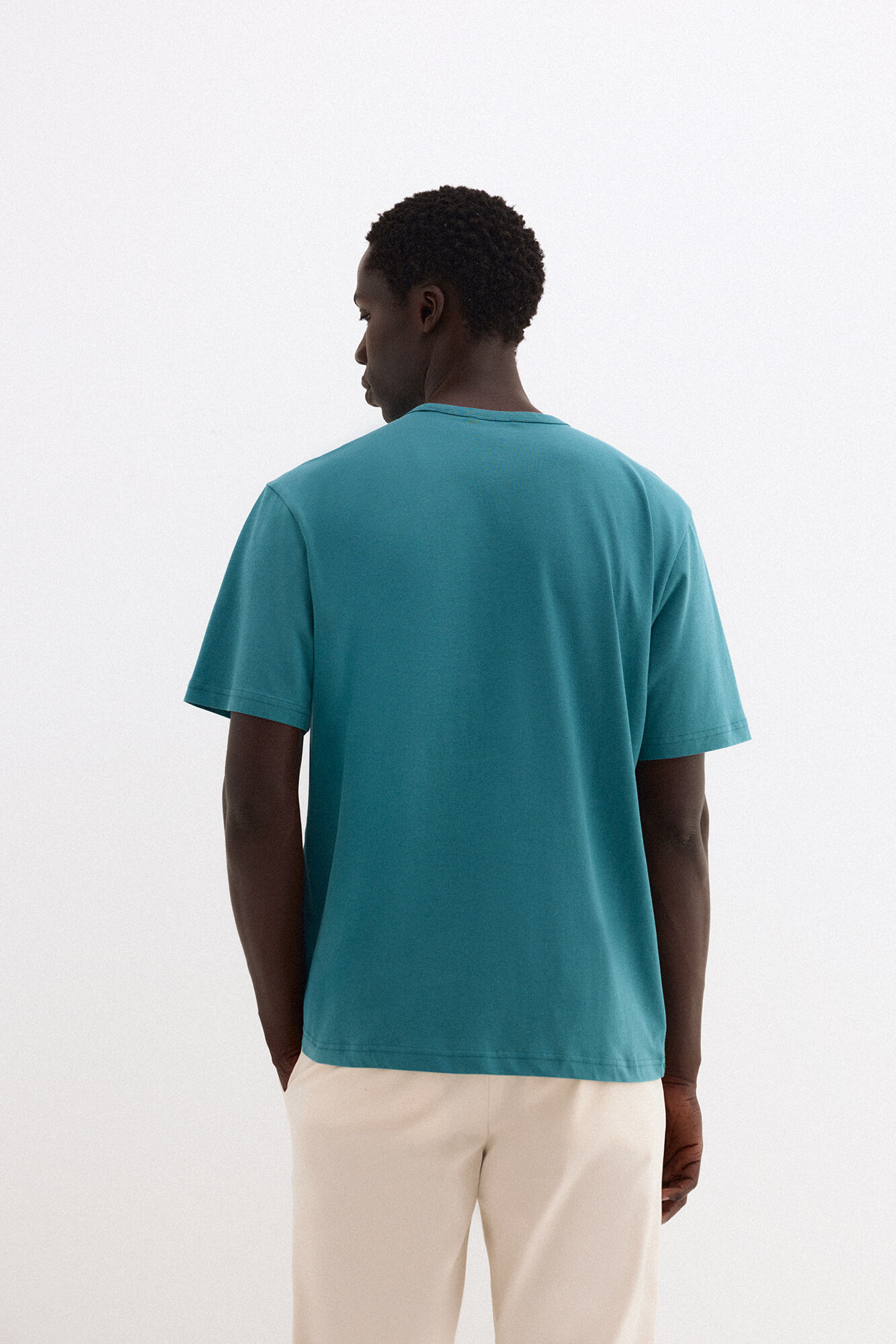 Pedro del Hierro Logo T-shirt Turquoise