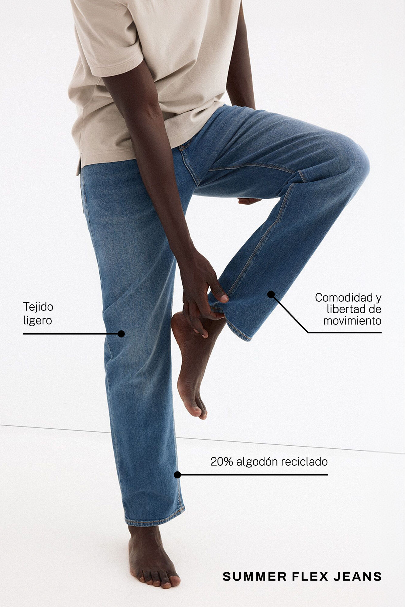 Pedro del Hierro Premium flex lightweight regular fit jeans Blue