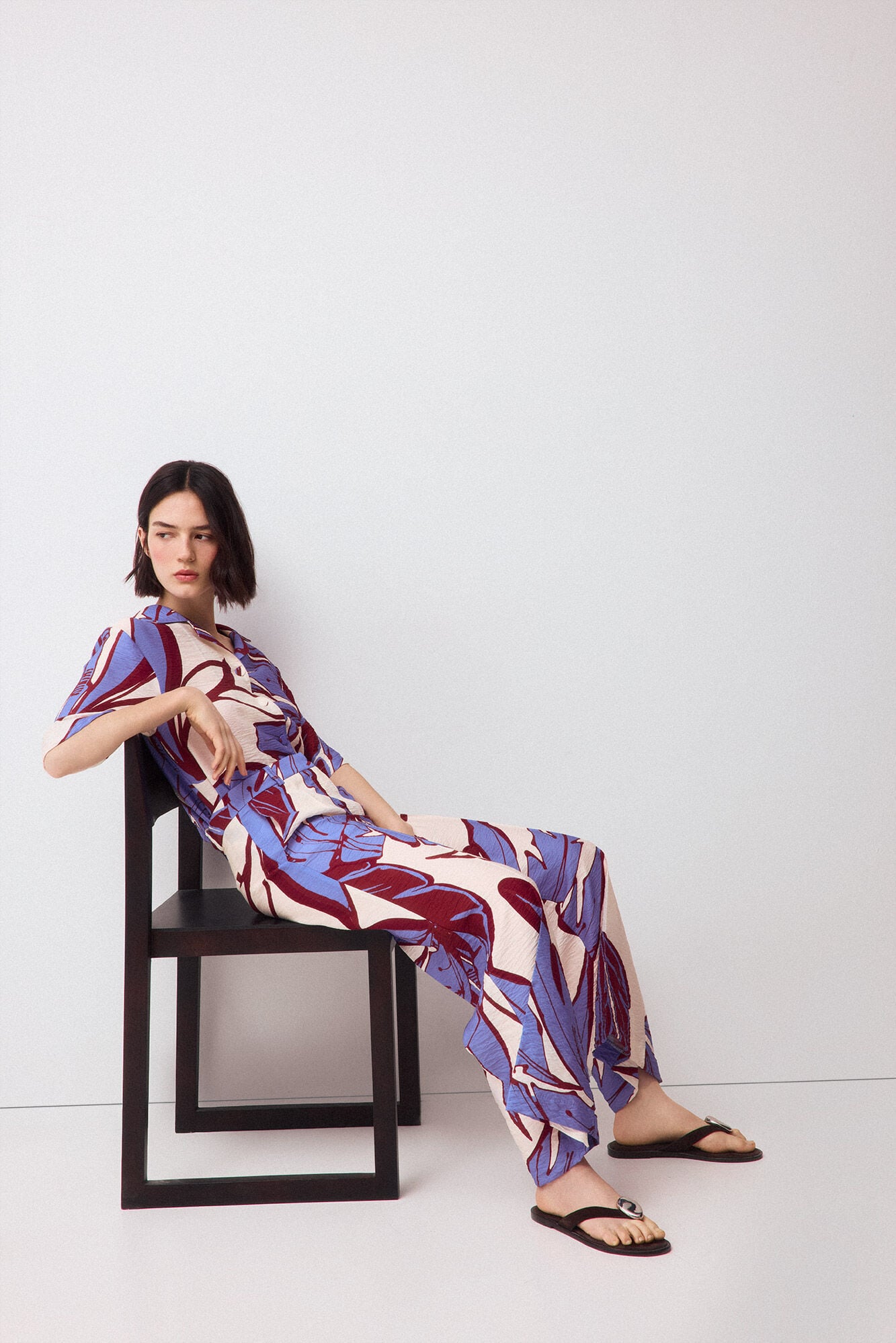 Pedro del Hierro Classic wide flare trousers