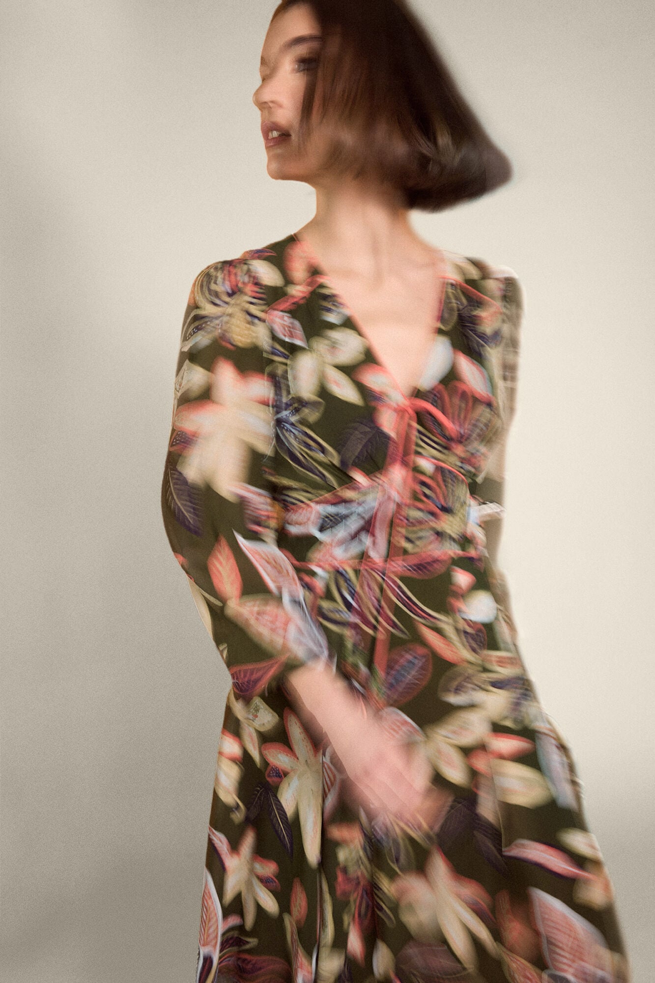 TFP by Tamara Falc&oacute; Border print dress