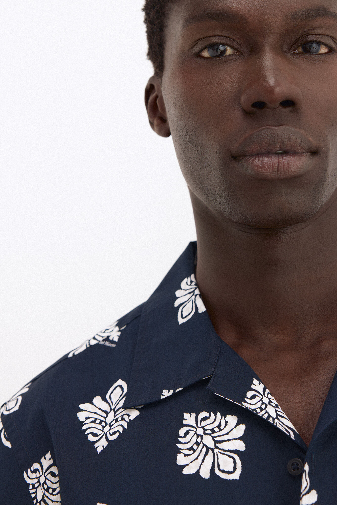 Pedro del Hierro Printed short sleeve shirt Blue