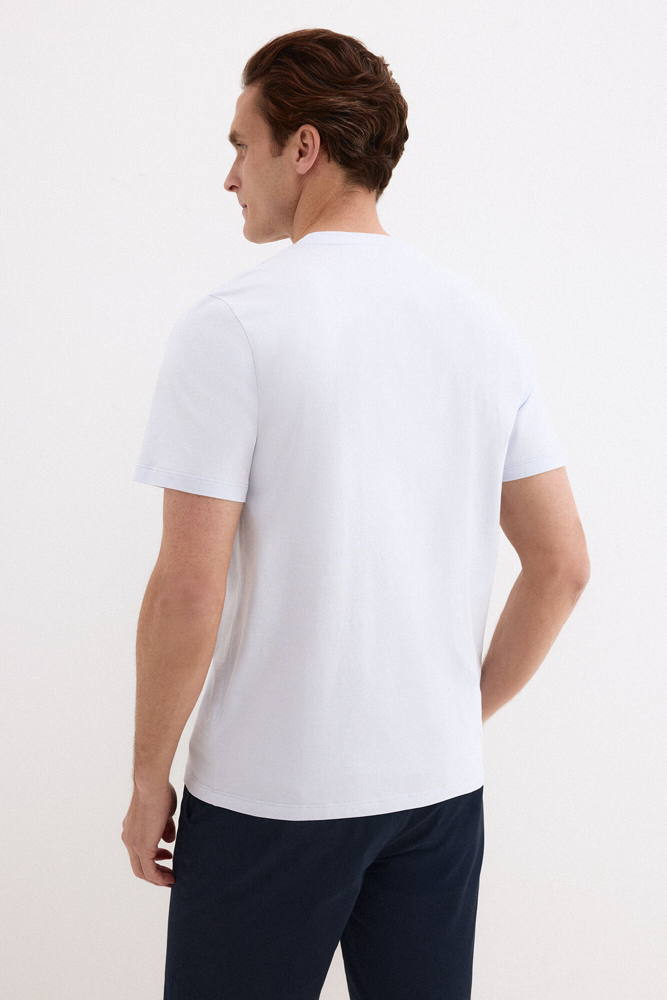 Pedro del Hierro Basic T-shirt Blue