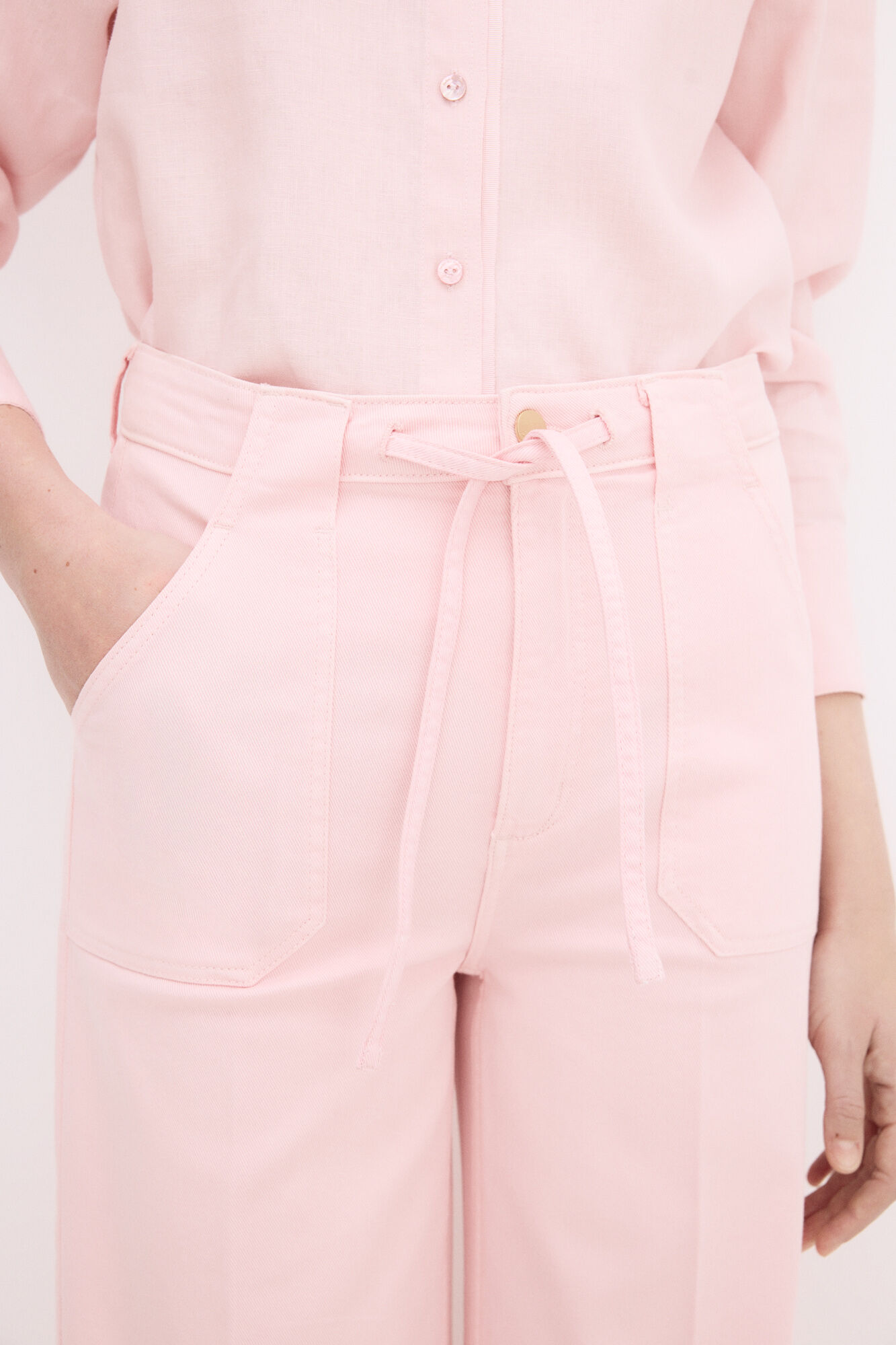 Pedro del Hierro Wide flare jeans Pink