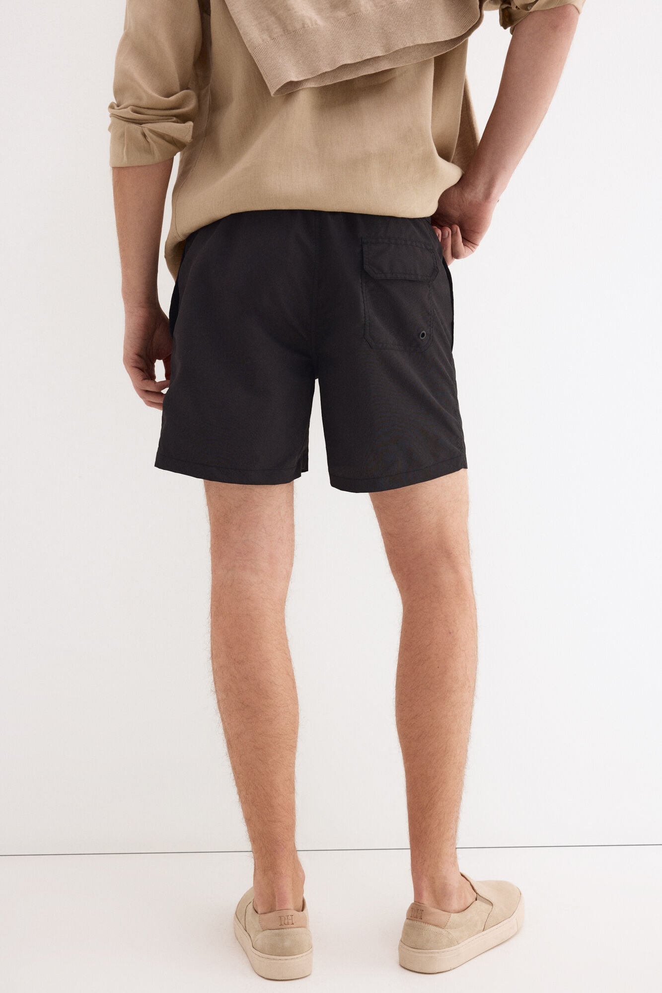 Pedro del Hierro Plain button fastening swimwear Black