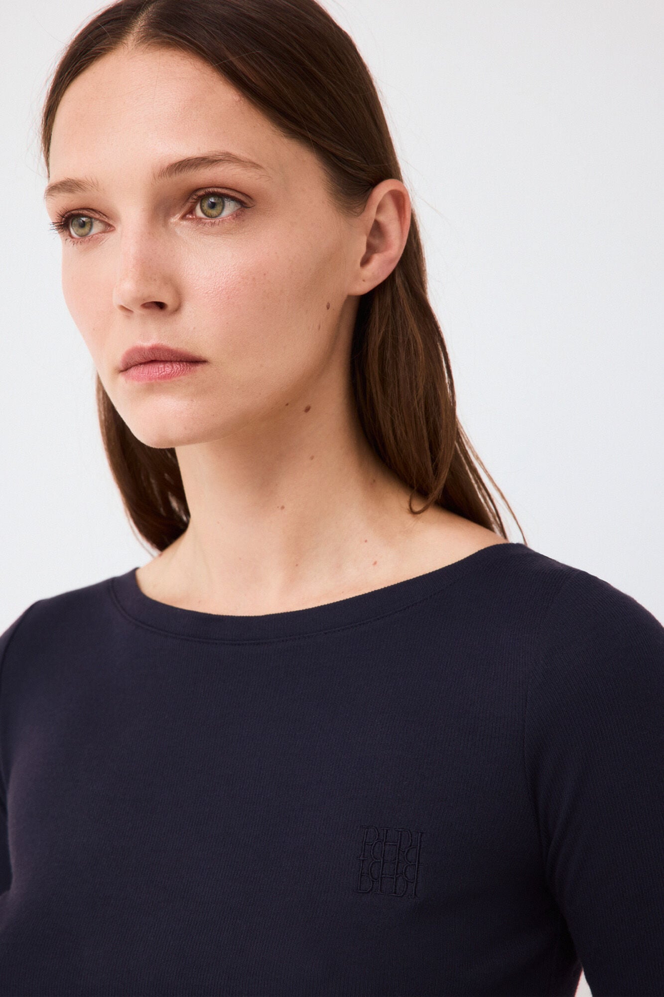 Pedro del Hierro T-shirt com gola barco