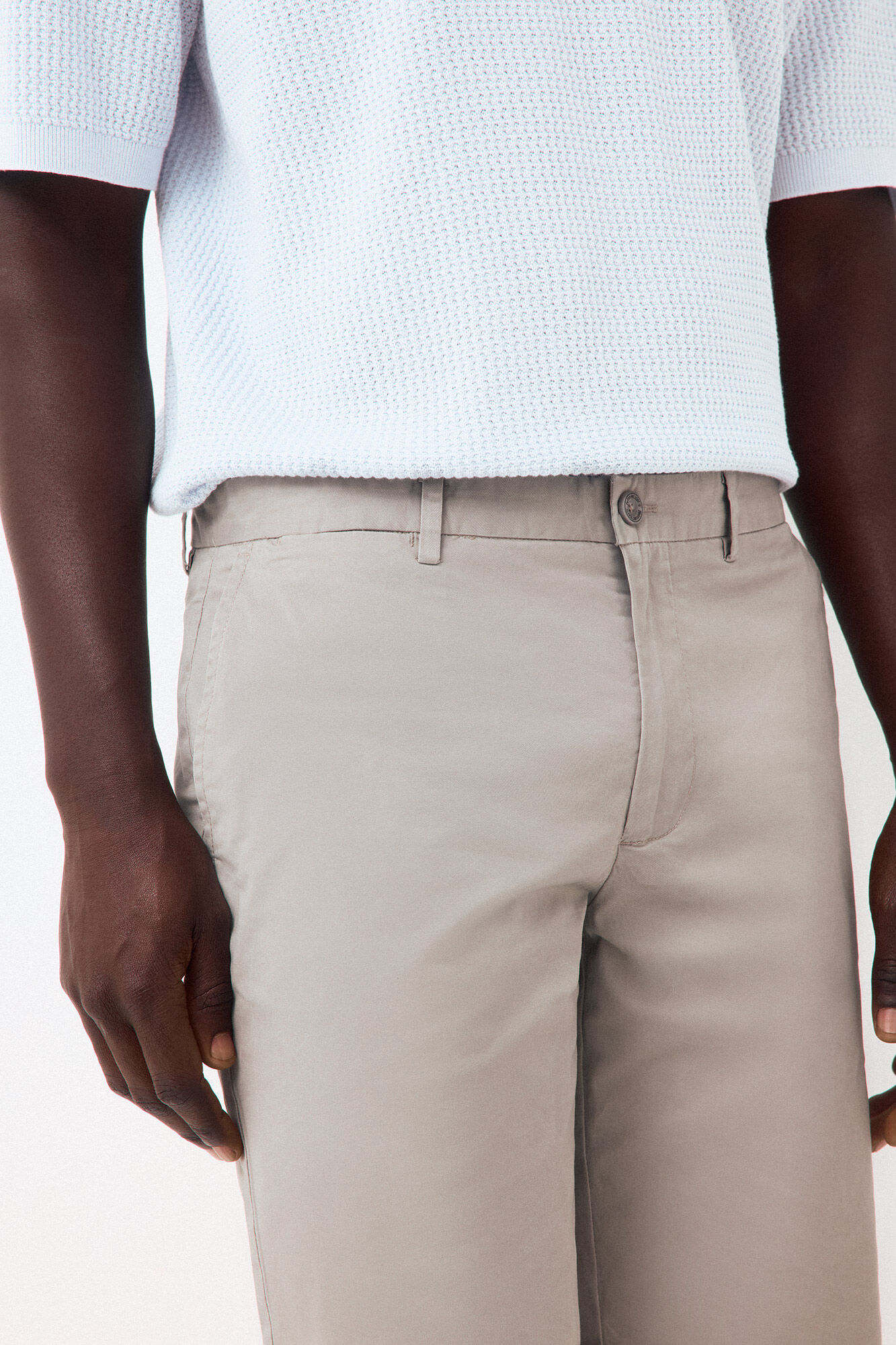 Pedro del Hierro Basic regular Bermuda shorts Grey