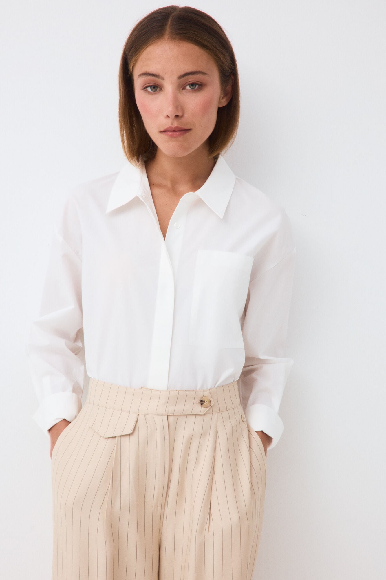 Pedro del Hierro Camisa folgada lisa