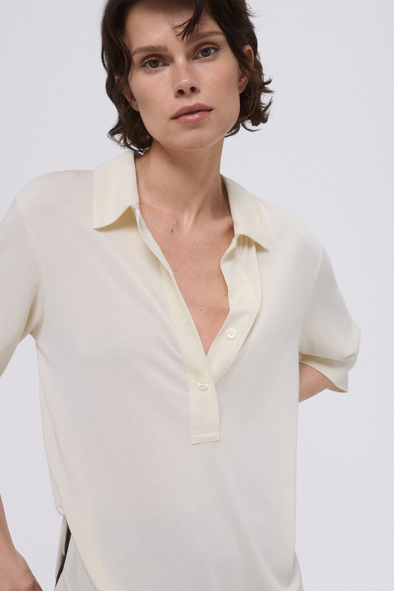 Pedro del Hierro wide polo Beige