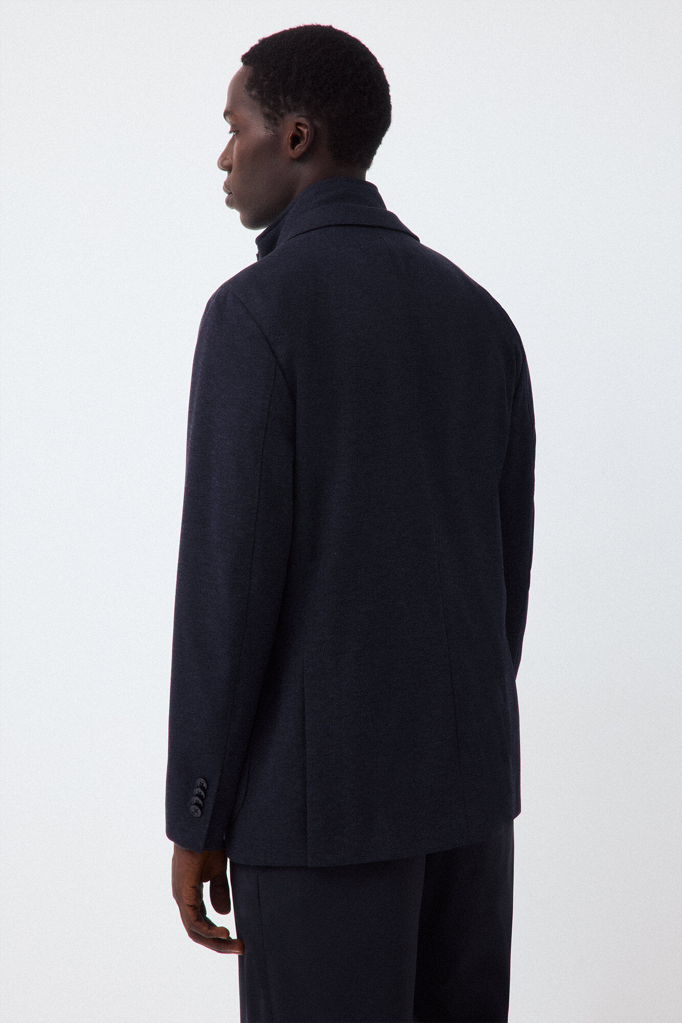 Pedro del Hierro Blazer de malha com abas remov&iacute;veis Azul