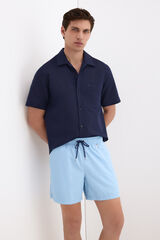 Pedro del Hierro Plain basic swimwear Blue