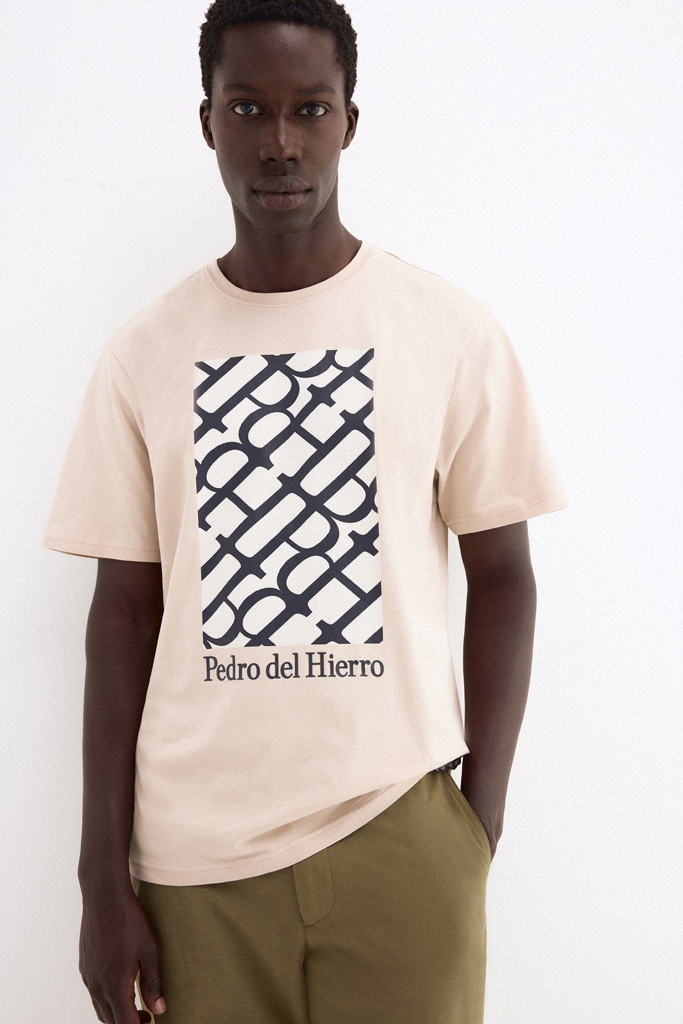 Pedro del Hierro Printed logo T-shirt