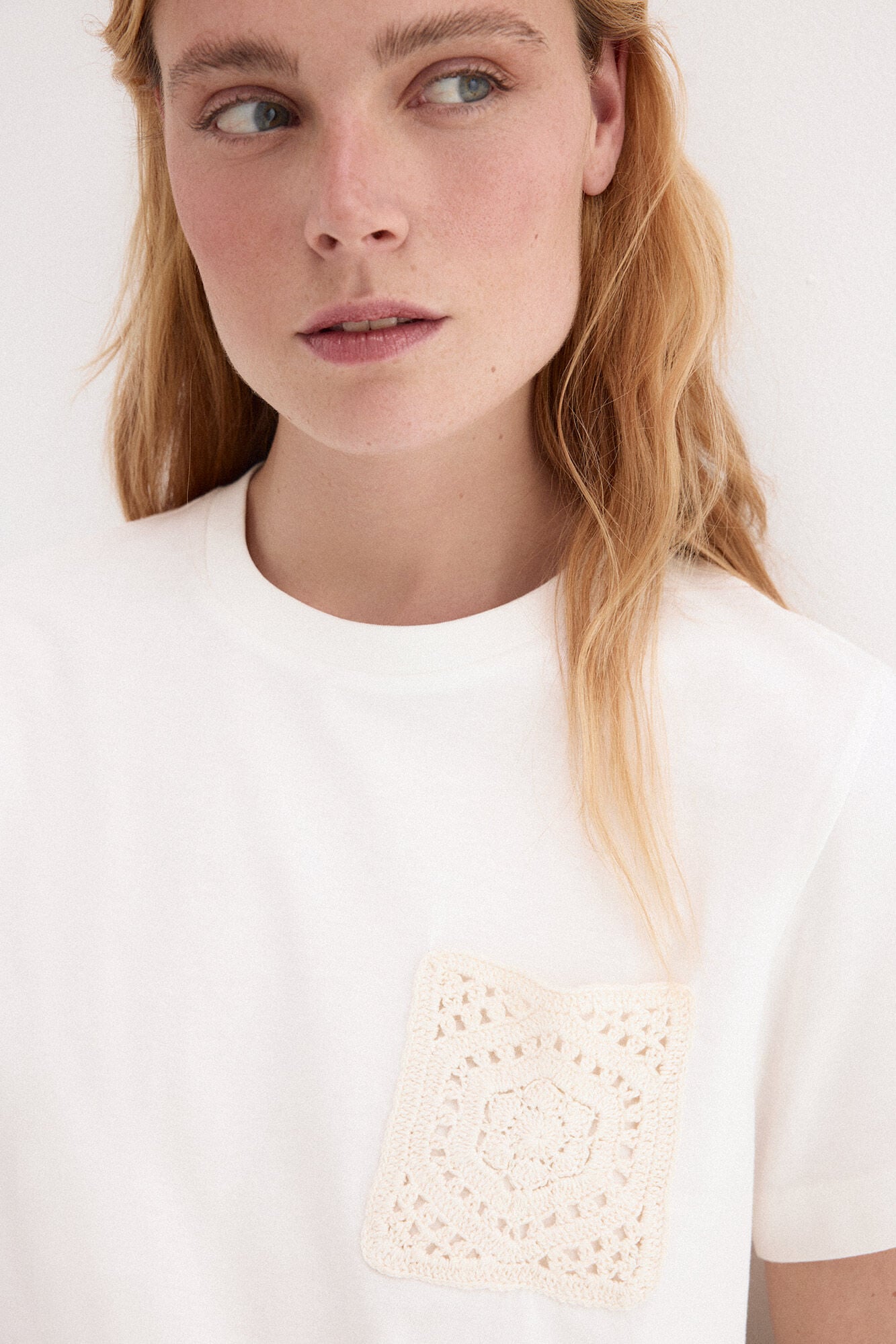 Pedro del Hierro Crochet pocket T-shirt
