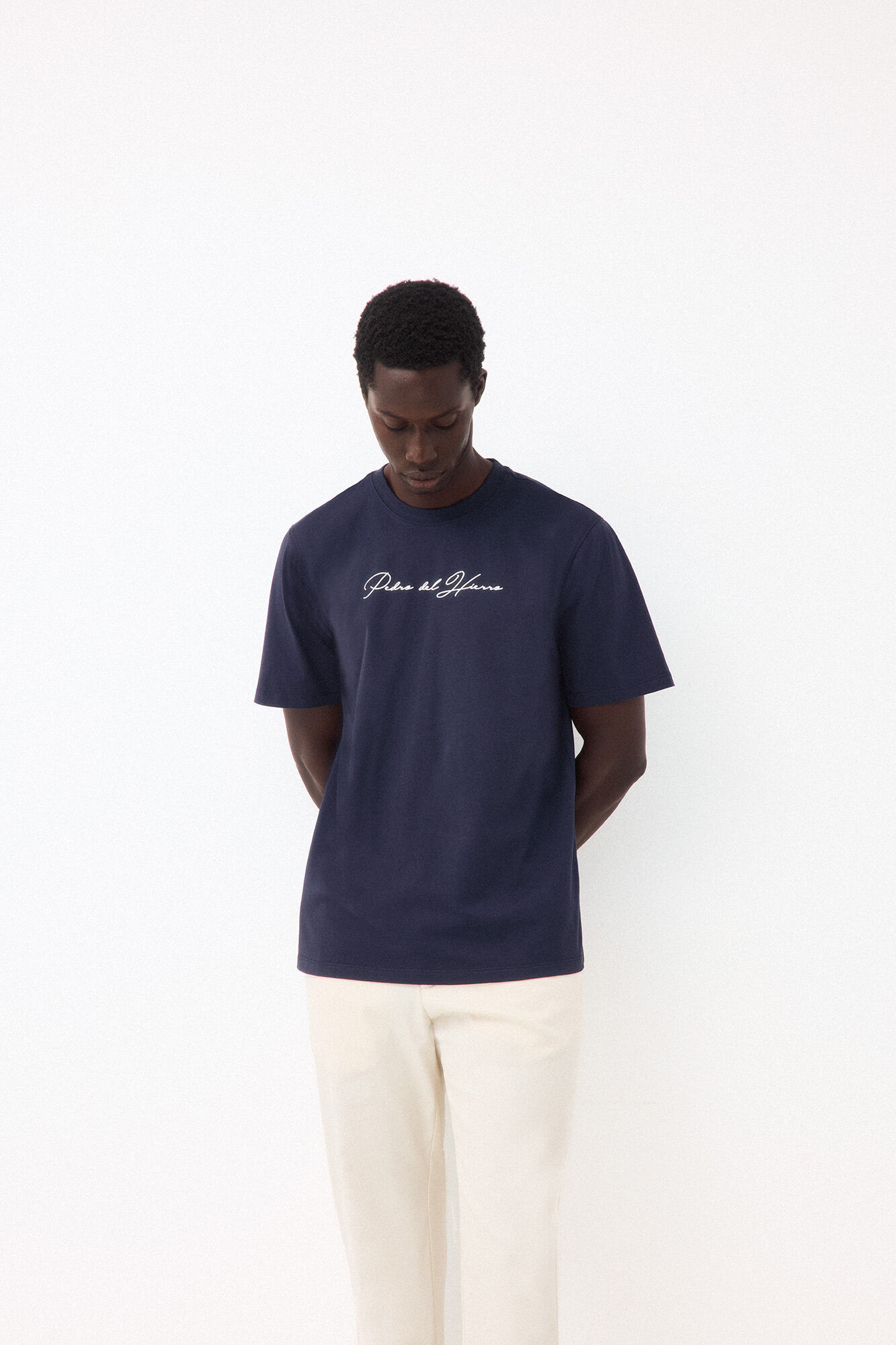 Pedro del Hierro T-shirt with logo and text