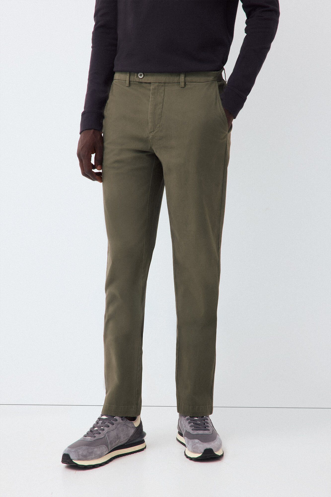 Pedro del Hierro Vestido chino twill leve regular