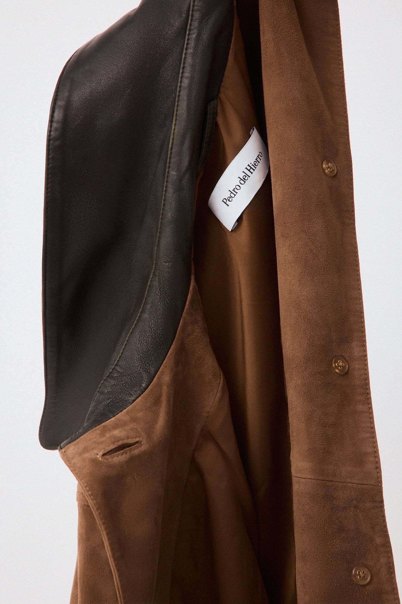 Pedro del Hierro Casaco combinado Marrom