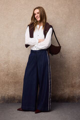 Slowlove Jeans cinta lateral Azul