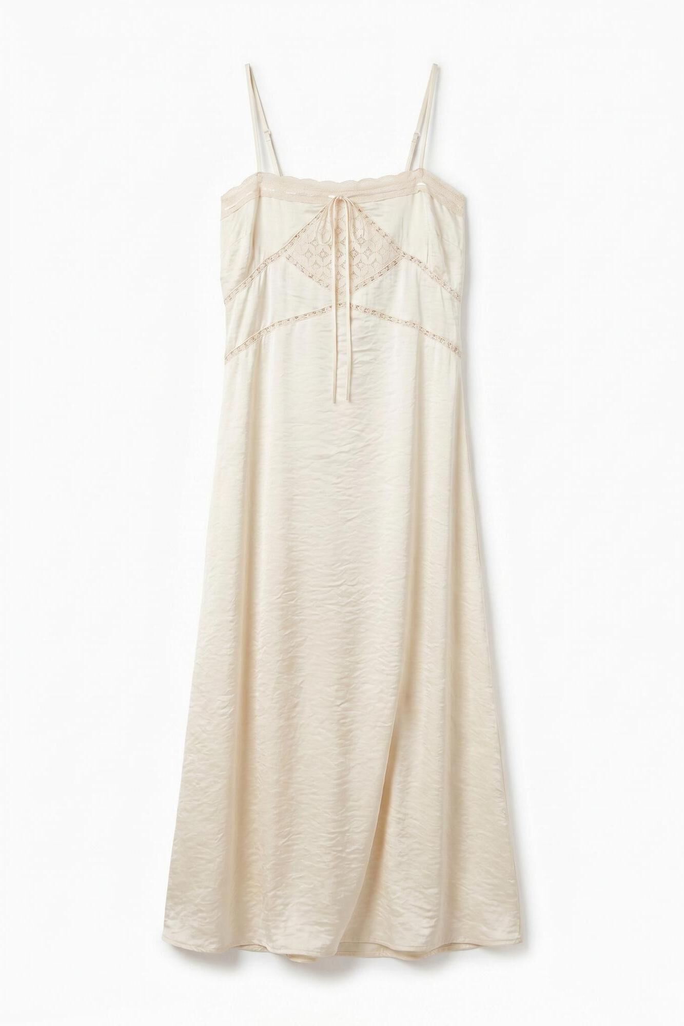 Slowlove Satin-finish slip dress Multicolour