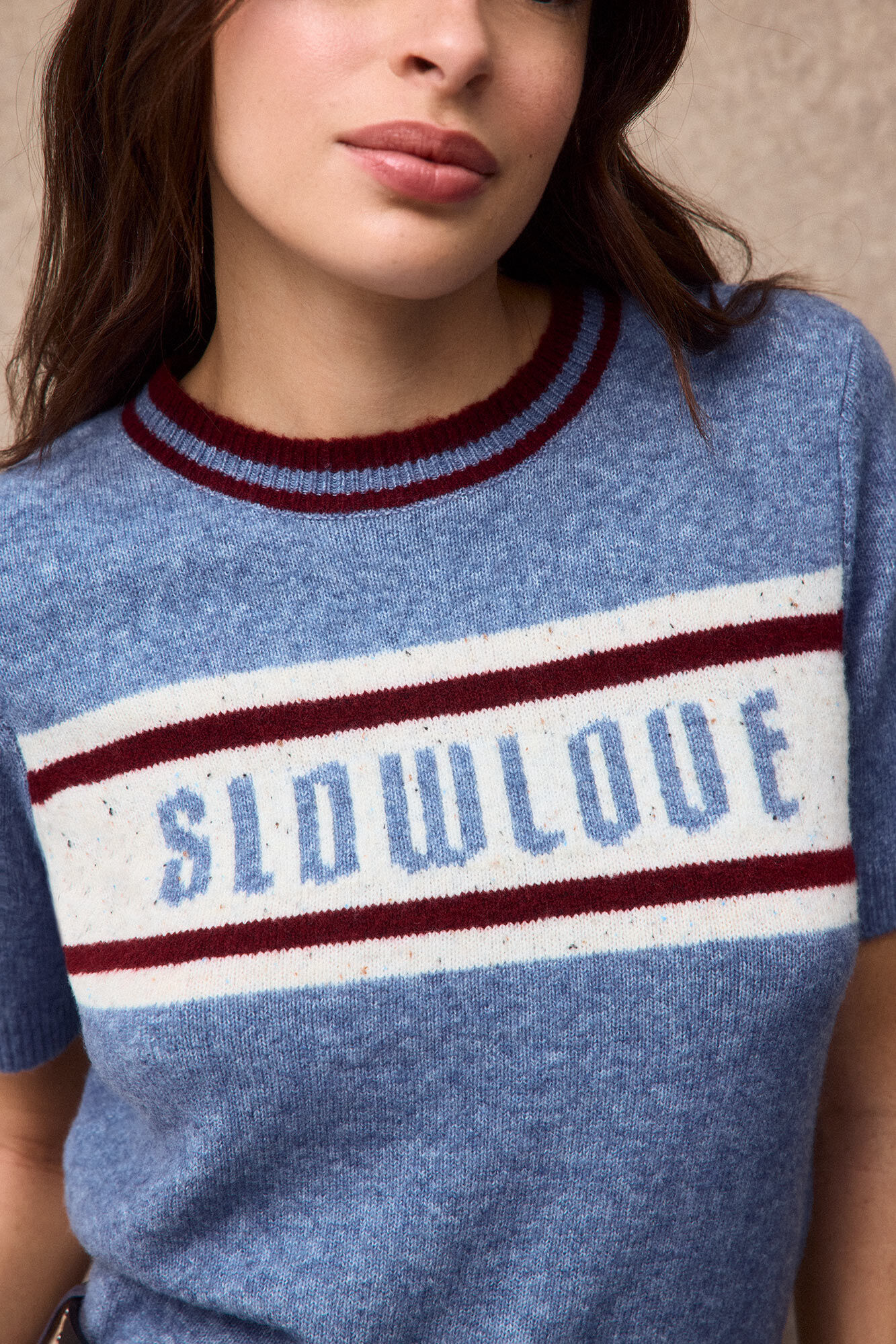 Slowlove Camisola com logo SLOWLOVE Azul