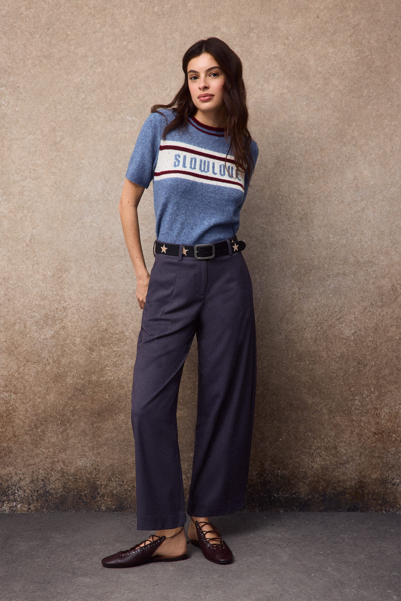 Slowlove Camisola com logo SLOWLOVE Azul