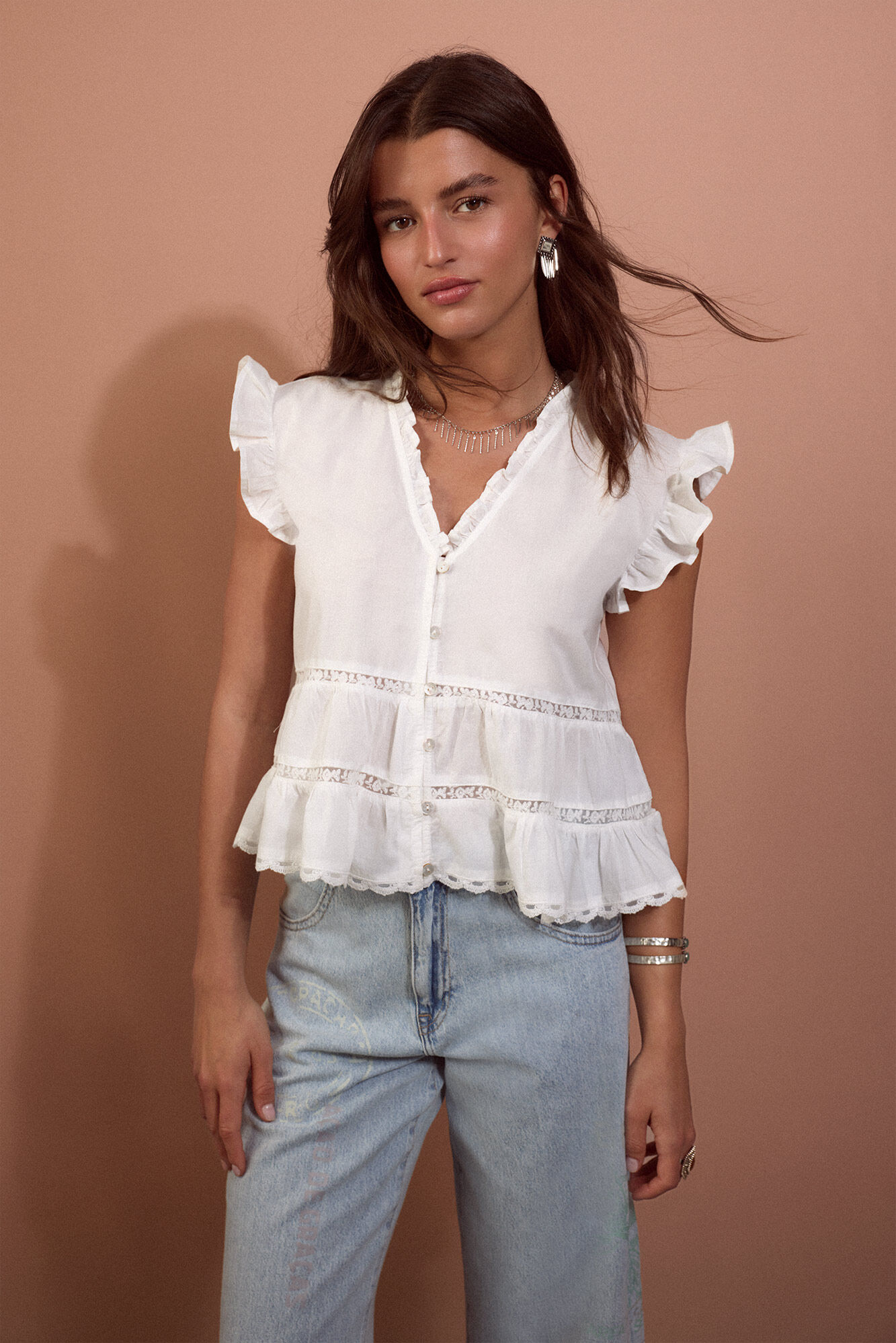 Slowlove Romantic fluid blouse