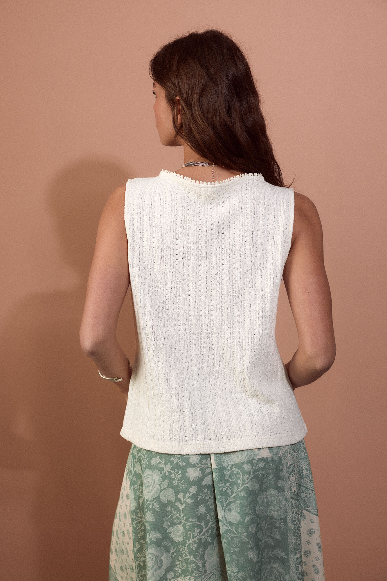 Slowlove Tie gilet Ivory