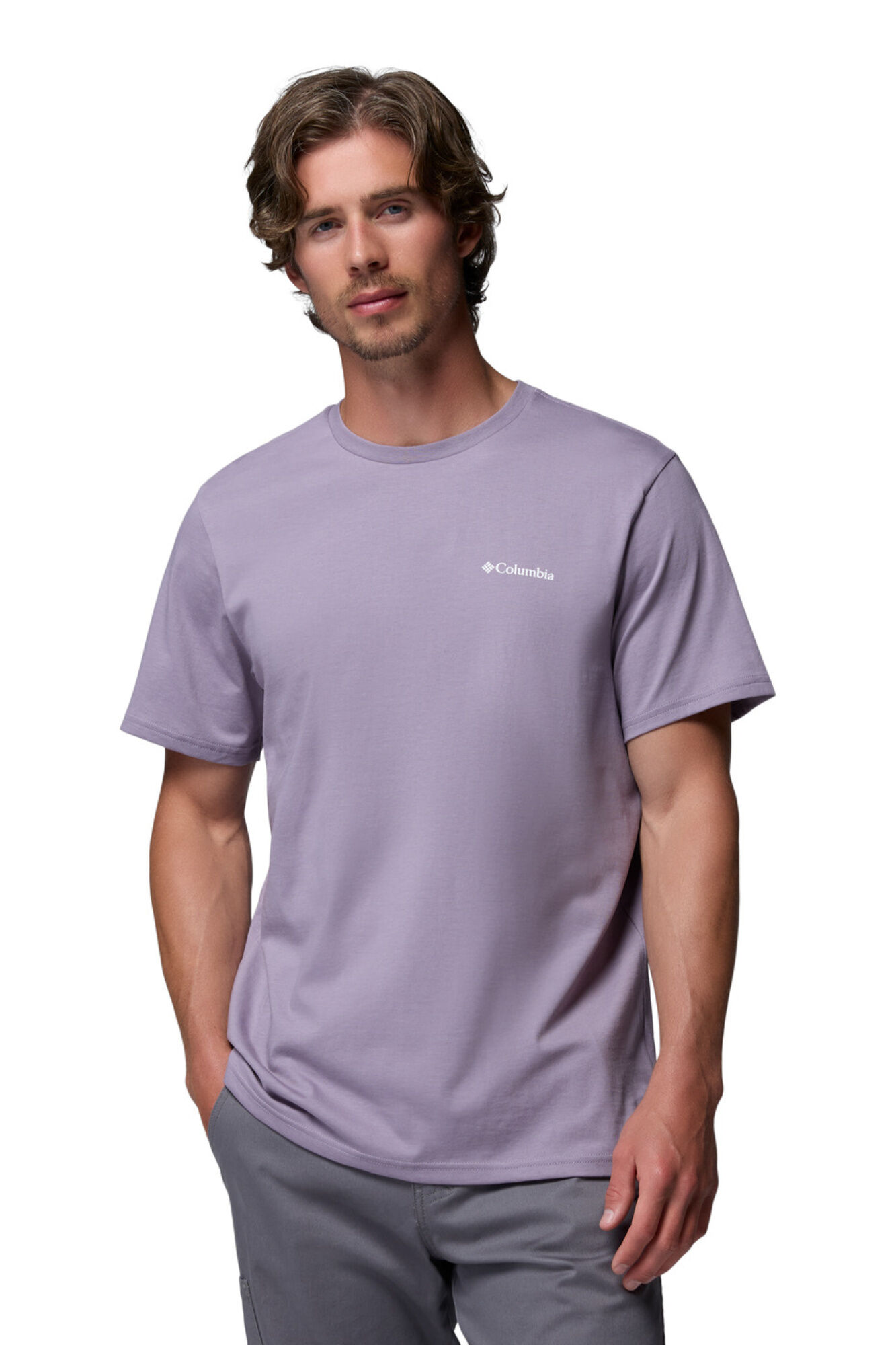 Columbia T-shirt com estampado de natureza nas costas rosa