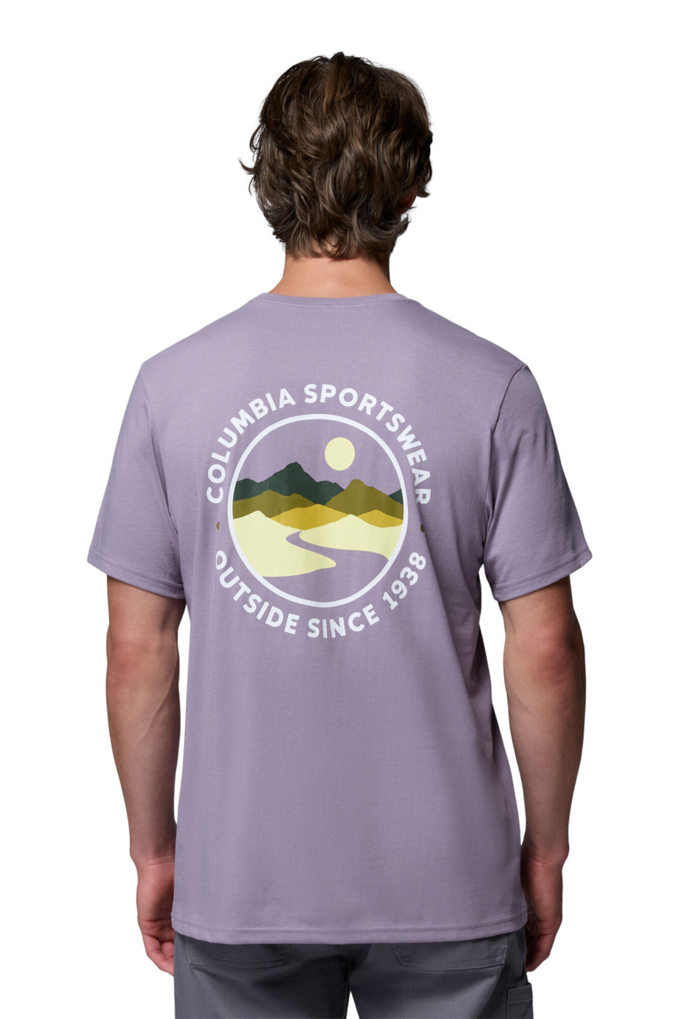 Columbia T-shirt com estampado de natureza nas costas rosa