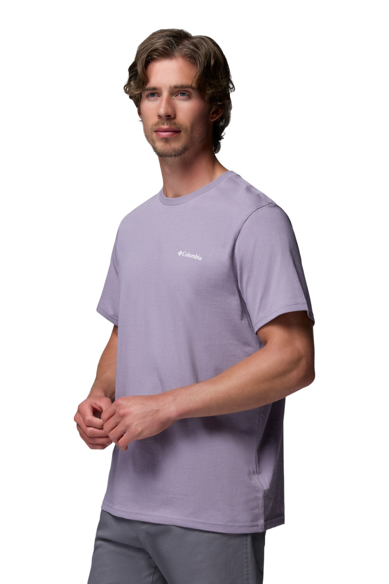 Columbia T-shirt com estampado de natureza nas costas rosa