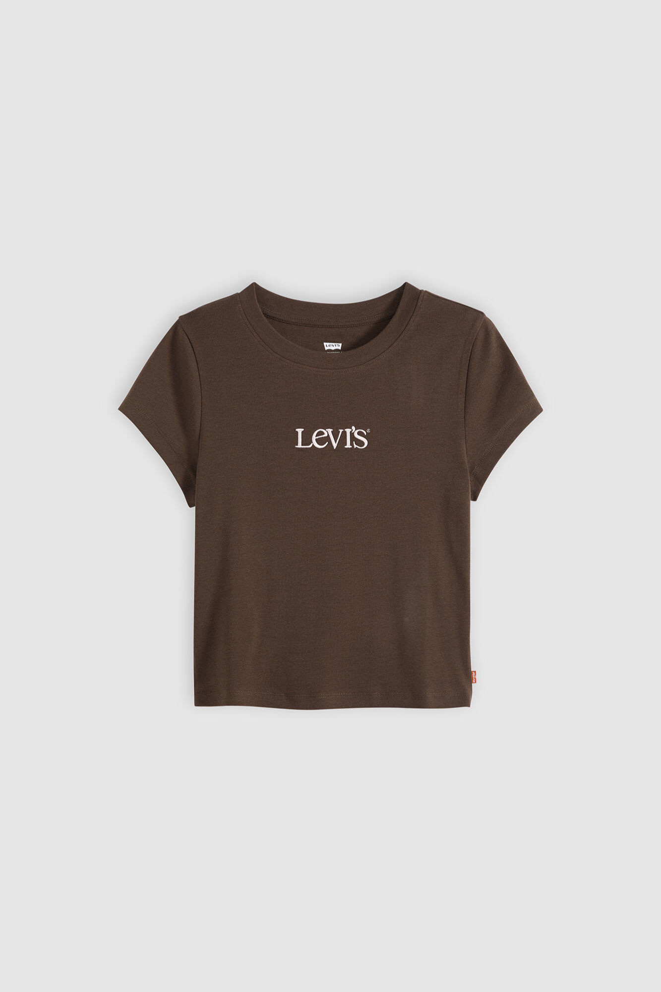 Levi's Camiseta manga corta logo marr&oacute;n