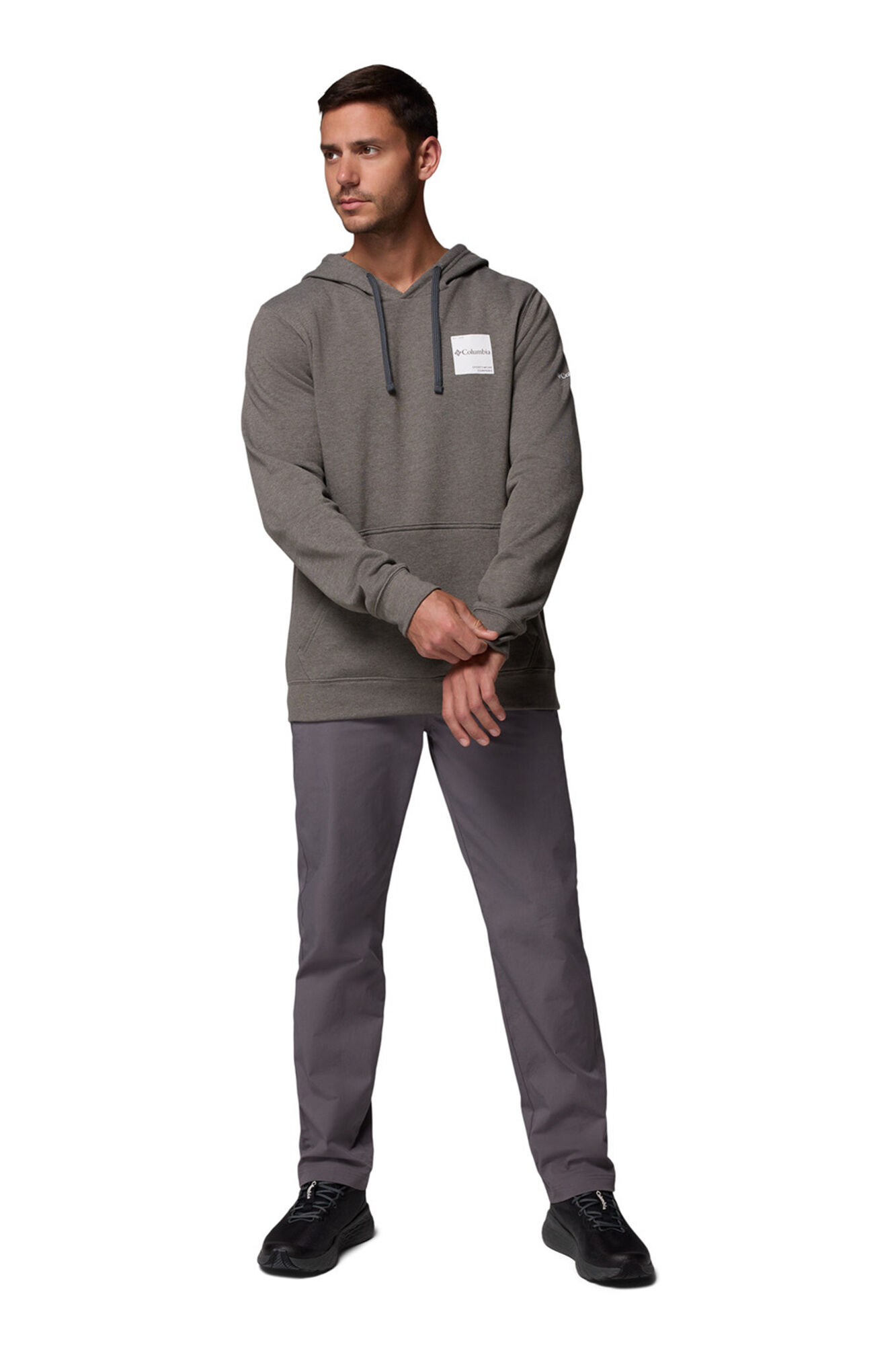 Columbia Sudadera estampada con capucha Columbia Trek&trade; para hombre gris
