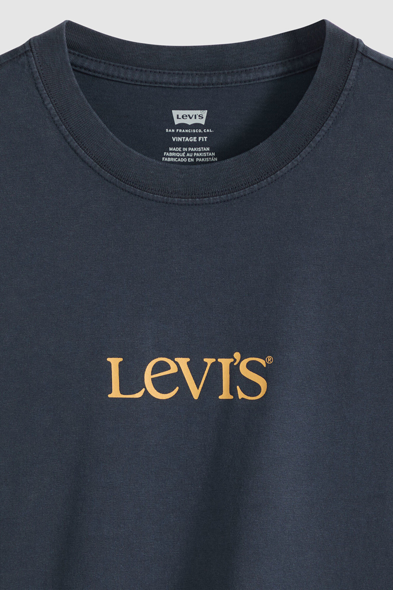 Levi's T-shirt logo manga curta azul