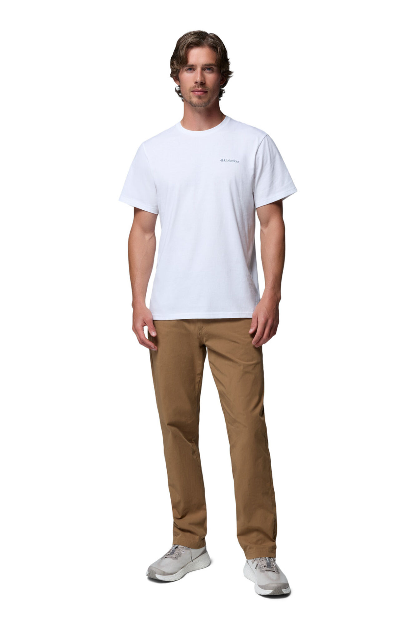 Columbia T-shirt com estampado de natureza nas costas branco